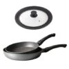 Lot 2 Poêles Avec Revêtement Dur Comme La Pierre 24 Et 28 Cm Et Couvercle Multi-diamètres -Maison Cuisine Boutique 101008 0 1 Lot 2 Poeles avec revetement Dur comme la pierre 24 et 28 cm et Couvercle multi diametres Mathon