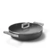 Smeg Sauteuse Aluminium Antiadhésive 28 Cm Noir Mat Avec Couvercle En Verre Trempé -Maison Cuisine Boutique 112002 0 1 Sauteuse aluminium antiadhesive 28 cm noir mat avec couvercle en verre trempe Smeg
