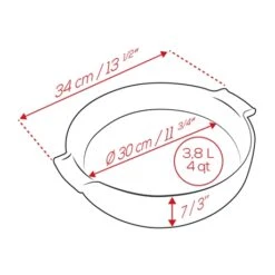 Peugeot Plat Four Rond Céramique Rouge 34 Cm -Maison Cuisine Boutique 201192 2 3 Plat four rond ceramique rouge 34 cm Peugeot