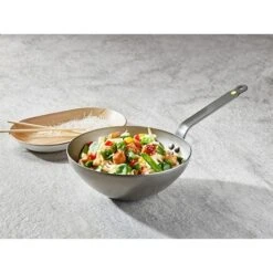 De Buyer Wok Minéral B 28 Cm -Maison Cuisine Boutique 211023 2 1 Wok Mineral B 28 cm De Buyer