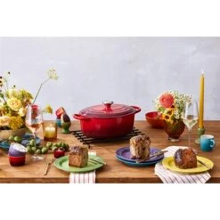 Le Creuset Cocotte Fonte Ovale Cerise 29 Cm -Maison Cuisine Boutique 213201 2 2 Cocotte fonte ovale cerise 29 cm Le Creuset