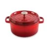 Cocotte En Fonte Ronde 24 Cm 3,7 L Rouge -Maison Cuisine Boutique 213286 0 2 Cocotte en fonte ronde 24 cm 3 7 L rouge Mathon