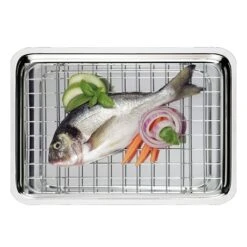 Nouvelles Arrivées -Maison Cuisine Boutique 278034 1 1 Plat a four Smart Grill 36 x 25 cm avec grille Inoxriv