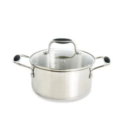Faitout Excell’Inox 20 Cm Et Couvercle En Verre