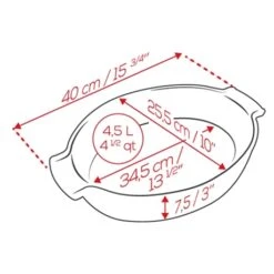 Nouvelles Arrivées -Maison Cuisine Boutique 301333 1 1 Plat a four ovale Appolia 40 cm ecru Peugeot