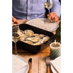 Nouvelles Arrivées -Maison Cuisine Boutique 301367 1 2 Plat a four ceramique Appolia rectangulaire noir mat 36 cm Peugeot