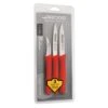 Set 3 Couteaux D'office Nova Coloris Rouge -Maison Cuisine Boutique 411064 0 1 Set 3 couteaux d office Nova coloris rouge Arcos