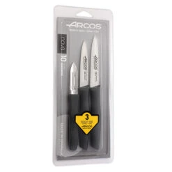 Set 3 Couteaux D'office Nova Coloris Noir