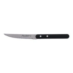 Set De 4 Couteaux à Steak Inox Les Bistrots à La Française Manche Noir