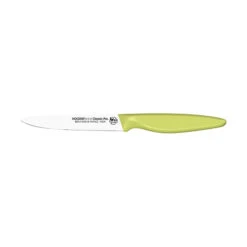 Couteau D'office Lame Lisse 11 Cm Vert Anis Bio Sourcé