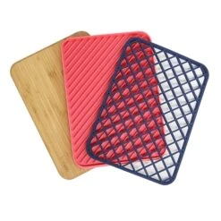 Set De 3 Planches à Découper, égouttoir Et Dessous De Table Trilogy