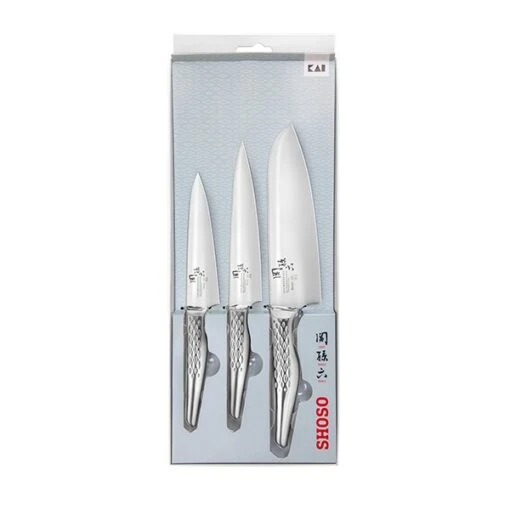 Kai Set 3 Couteaux SHOSO 12 15 18