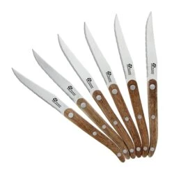 6 Couteaux à Steak Antik En Bois D’acacia Et Coffret Bois -Maison Cuisine Boutique 471051 2 1 6 couteaux a steak Antik en bois d acacia et coffret bois Pradel Excellence