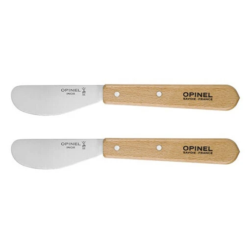 Opinel Lot De Deux Tartineurs N°117 Inox 6 Cm