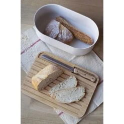 Planche à Pain 29 X 20 Cm Et Couteau -Maison Cuisine Boutique 481001 2 1 Planche a pain 29 x 20 cm et couteau Pebbly