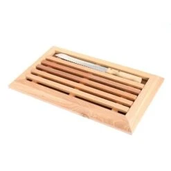 Planche à Pain En Hêtre Avec Grille Amovible Et Couteau 38,5 Cm -Maison Cuisine Boutique 48106 2 6 Planche a pain en hetre avec grille amovible et couteau 38 5 cm Mathon