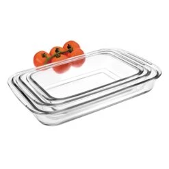 Ibili Set De 3 Plats Rectangulaires Kristall