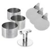 Lot 3 Cercles De Présentation En Inox Avec Poussoir + 3 Supports -Maison Cuisine Boutique 57986 0 4 Lot 3 cercles de presentation en inox avec poussoir 3 supports Mathon