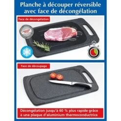 Planche à Découper Et Décongeler Réversible -Maison Cuisine Boutique 653520 4 3 Planche a decouper et decongeler reversible Wenko by Maximex