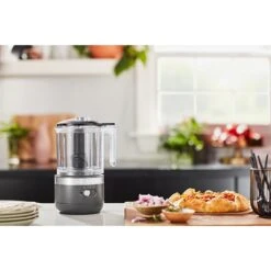 KitchenAid Hachoir électrique Sans Fil 2 Vitesses 1,18 L Gris Mat 5KFCB519EDG -Maison Cuisine Boutique 761099 3 1 Hachoir electrique sans fil 2 vitesses 1 18 L gris mat 5KFCB519EDG Kitchenaid