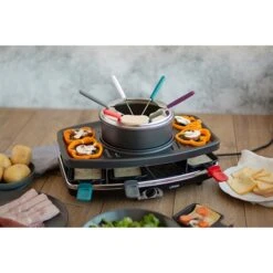 LIVOO Set à Raclette, Gril Et Fondue 8 Personnes 1100 W -Maison Cuisine Boutique 780212 1 3 Set a raclette gril et fondue 8 personnes 1100 W Livoo