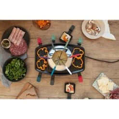 LIVOO Set à Raclette, Gril Et Fondue 8 Personnes 1100 W -Maison Cuisine Boutique 780212 2 3 Set a raclette gril et fondue 8 personnes 1100 W Livoo