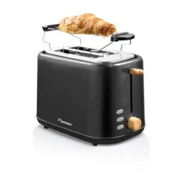 Bestron Toaster Grille-pain 2 Tranches Noir Et Bois -Maison Cuisine Boutique 780271 3 1 Toaster grille pain 2 tranches noir et bois Bestron