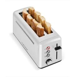 Grille-pain Inox 2 Fentes Extra-longues QGP480
