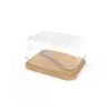Beurrier Verre Bambou Avec Couteau -Maison Cuisine Boutique 844002 0 1 Beurrier verre bambou avec couteau Pebbly